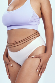 Melanin And Gold Tie On Waist Beads