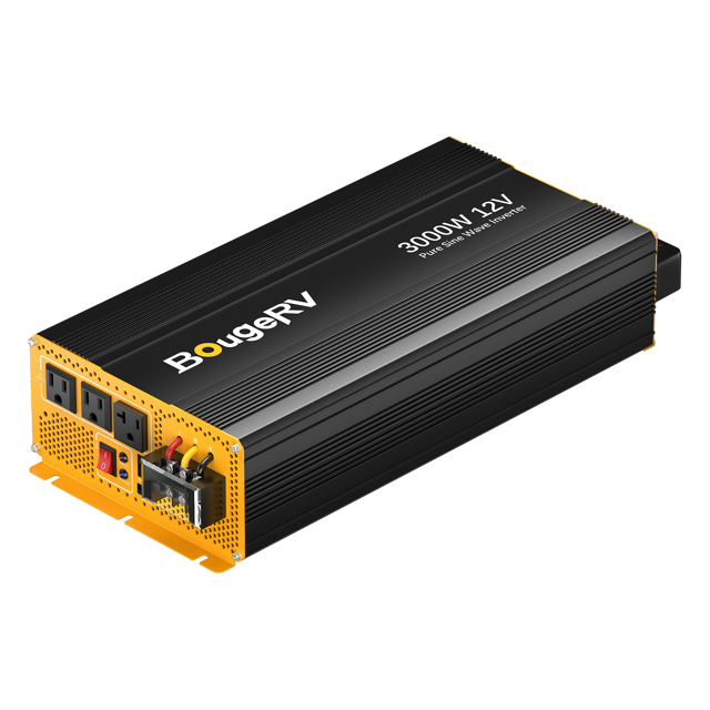 BougeRV 3000W 12V Pure Sine Wave Inverter with Bluetooth