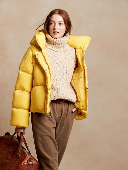 Water-Repellent Puffer Jacket