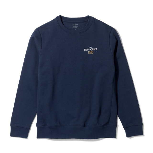 The 100th Anniversary Crewneck in Navy