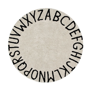 Round ABC Washable Rug