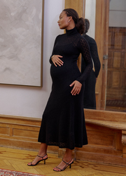 The Luella Knit Pointelle Dress