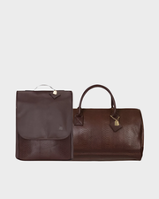 Signature Weekender Travel Set in Chocolate