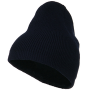 Big Size Rib Beanie with Bottom Band