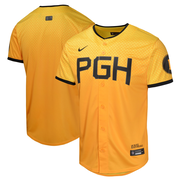 Youth Pittsburgh Pirates Nike Gold City Connect Limited Jersey