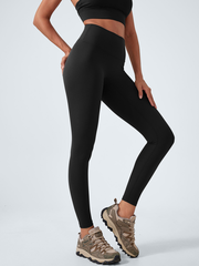 Black High Waisted Leggings 24"