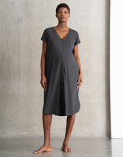 Weston | Maternity Hospital Bag Midi Labor Gown in Organic Cotton