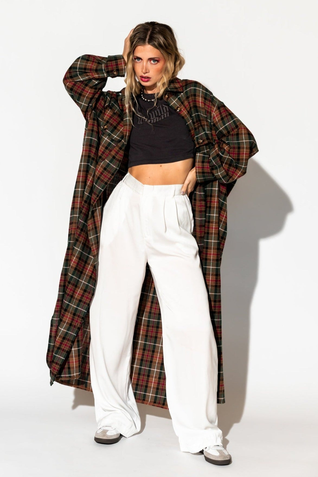Grunge Goddess Flannel in Edgy Plaid