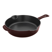 Staub Cast Iron 8.5-inch, Traditional Deep Skillet, Grenadine