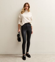 Black Coated Lift & Shape Jenna Jeans