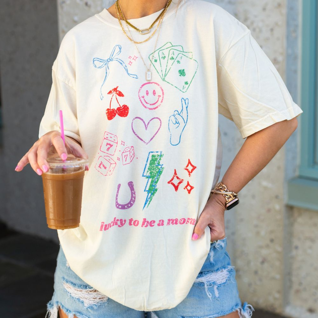 ‘Lucky Mom Dopamine Doodles’ T-Shirt