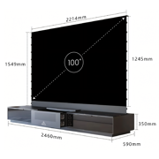 AWOL Vision Vanish Laser TV - CABINET ONLY
