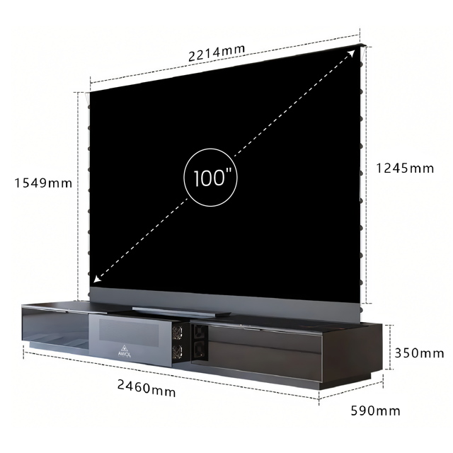 AWOL Vision Vanish Laser TV - CABINET ONLY