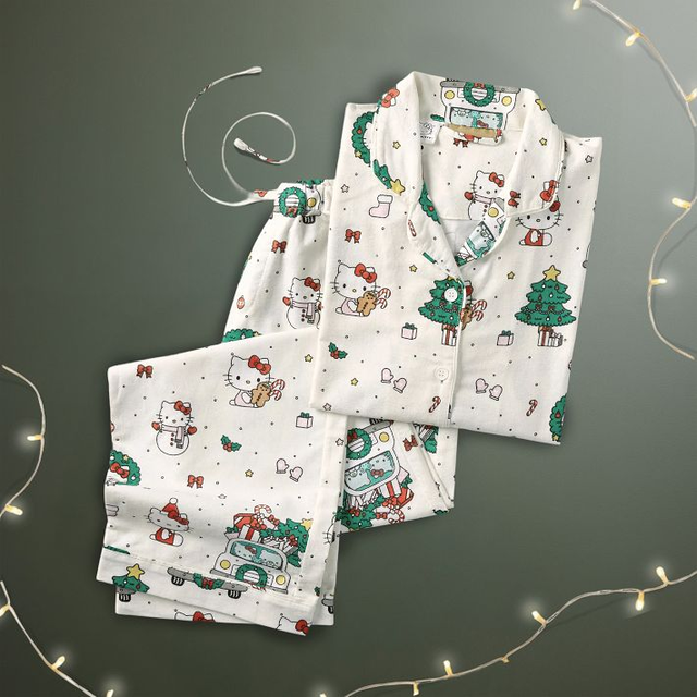 Hello Kitty® Christmas Loose Fit Organic Pajama Set