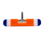 360-Degree Bristles Blue Torrent Pool Brush 18" Patented and Professional-Endorsed Orange