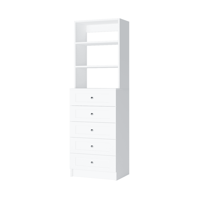5 Drawer Hutch Tower