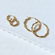 Minimal Twist Hoop Earrings III