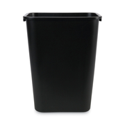 Boardwalk® Soft-Sided Wastebasket, 41 qt, Plastic, Black (UNS41QTWBBLA)