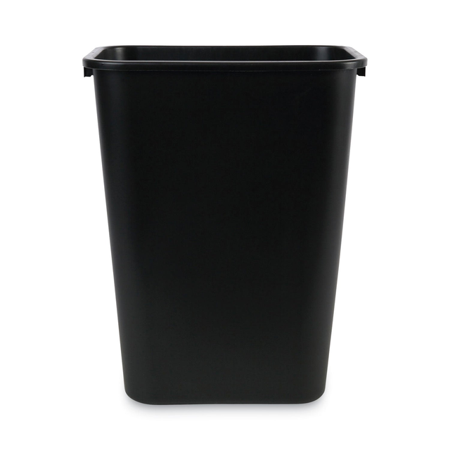 Boardwalk® Soft-Sided Wastebasket, 41 qt, Plastic, Black (UNS41QTWBBLA)