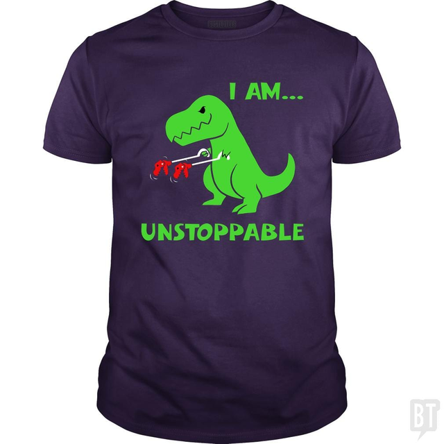 T-rex Dinosaur I Am Unstoppable T-shirt Xmas