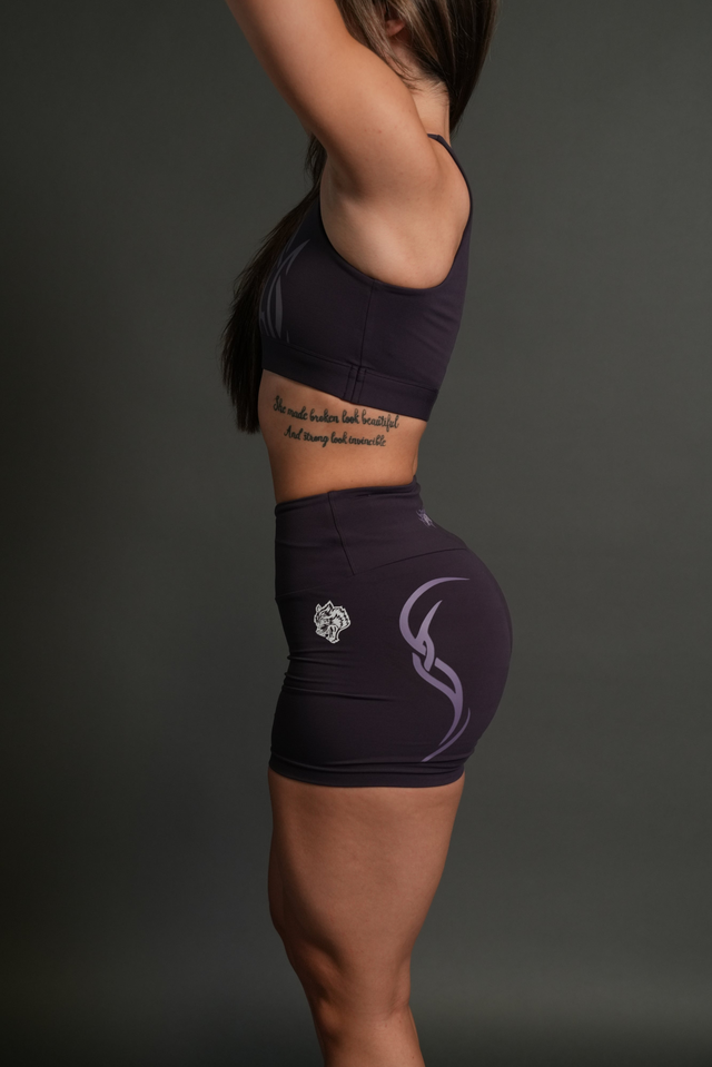 Dual Finite Code Beau Shorts in Phantom Purple