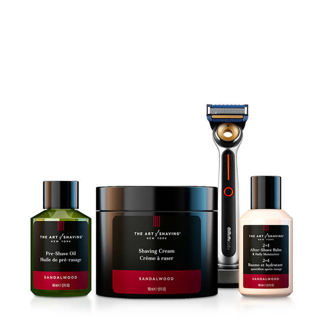 4 Elements Heated Razor Starter Kit Sandalwood