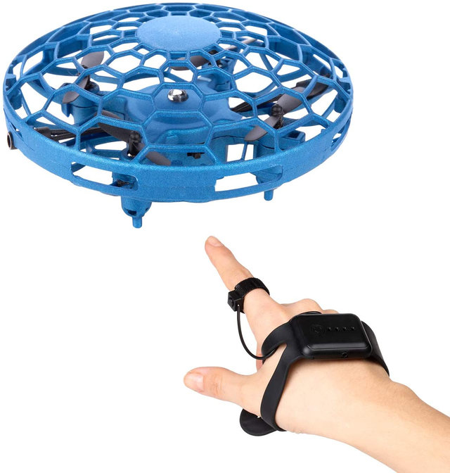 UFO-Type Drone for Kids with USB Cable and Wrist Watch Remote Control