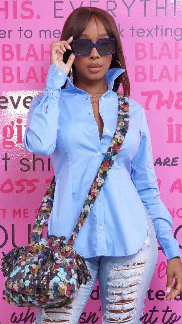 Look Around Long Sleeve Button Down Blouse - Light Blue