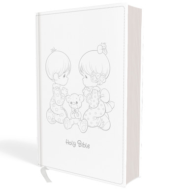 NRSVCE Bible Catholic Edition, White Leather Soft