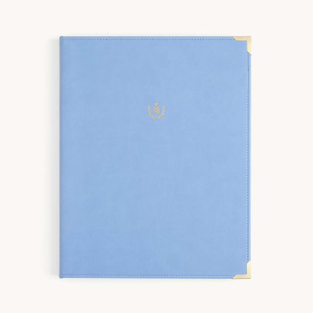Leatherette Folio - French Blue