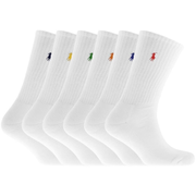 Ralph Lauren 6 Pack Socks White