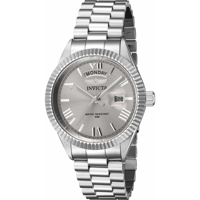 Invicta Men's Watch - Specialty Quartz Date Display Silver Dial Steel Bracelet | 43938