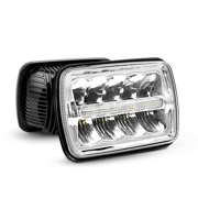 7x6 5x7 45W Hi/Lo DRL LED Headlights Sealed Beam