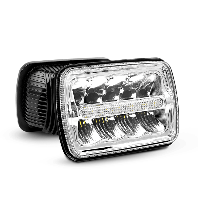 7x6 5x7 45W Hi/Lo DRL LED Headlights Sealed Beam
