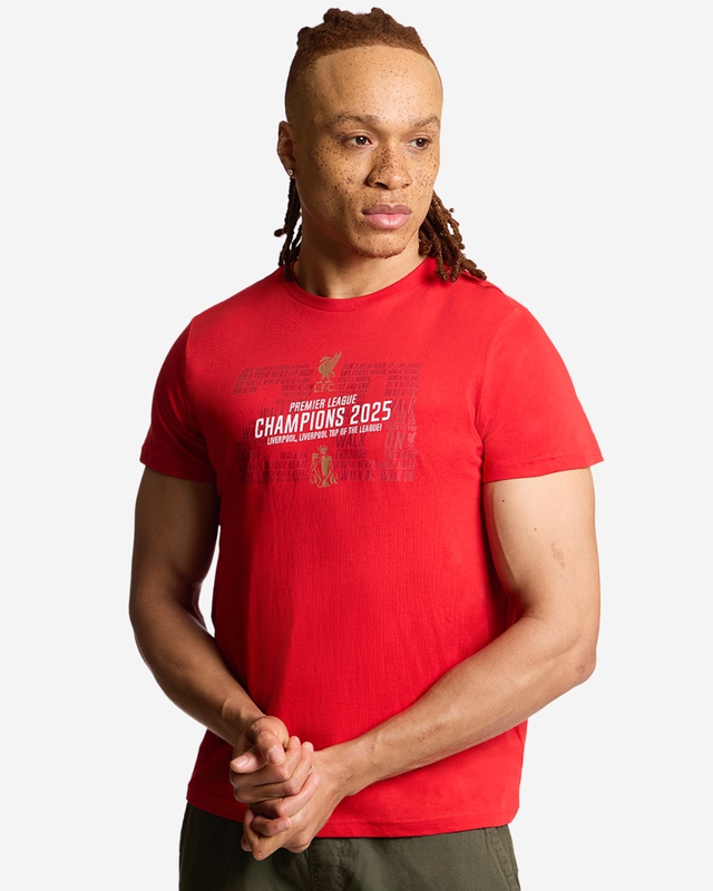 LFC EPL Champions 24/25 Adults Tee Red