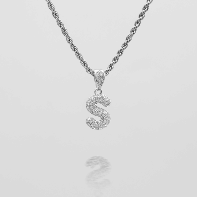 ICY Mini Bubble Initial Necklace