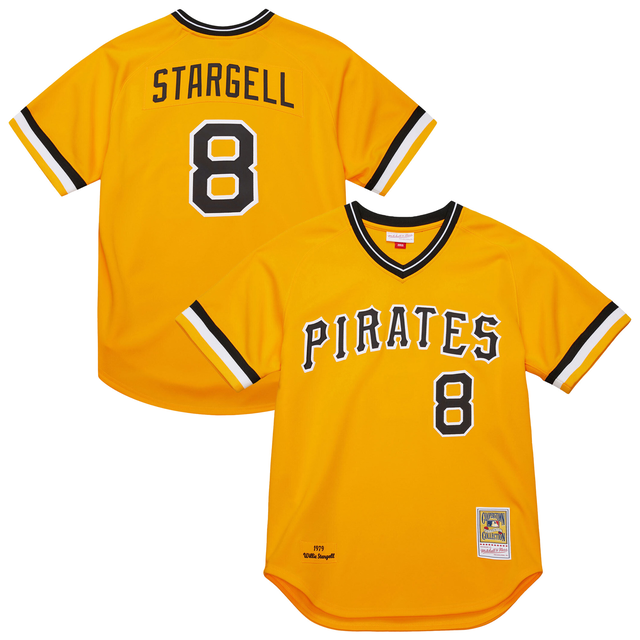 Mitchell & Ness Willie Stargell Pittsburgh Pirates Gold 1979 Throwback Authentic Jersey