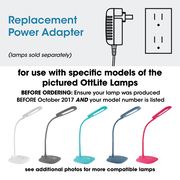 Adapter for Stretch Clip-On LED Lamp, Soft Touch and Other OttLite Lamps - Please Check Production Date