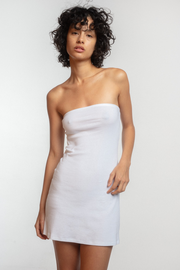 The Tube Dress: Cotton Jersey White