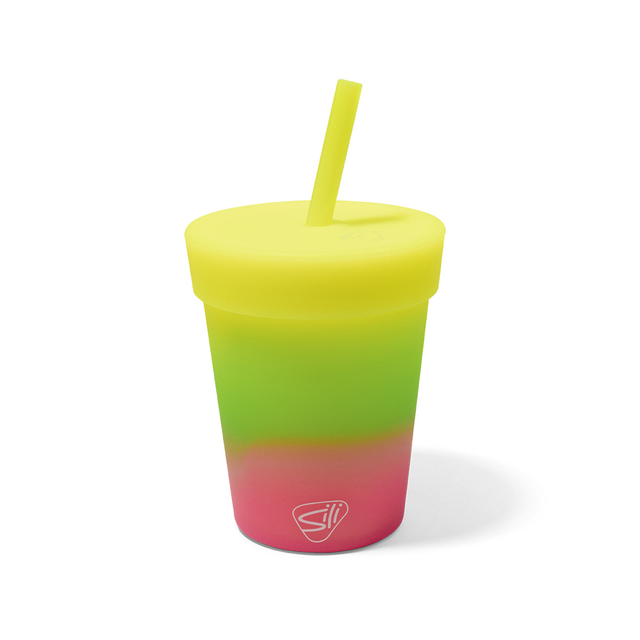 Sale Silipint Silicone 8 oz Kids Straw Tumbler