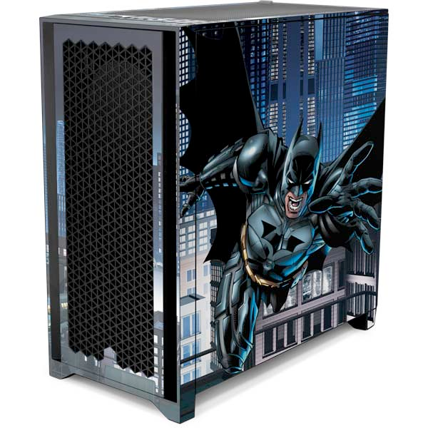 DC Comics Batman Dark Knight Comic Art Action Pose Corsair 4000D Tempered Glass Mid-Tower ATX Case Skin