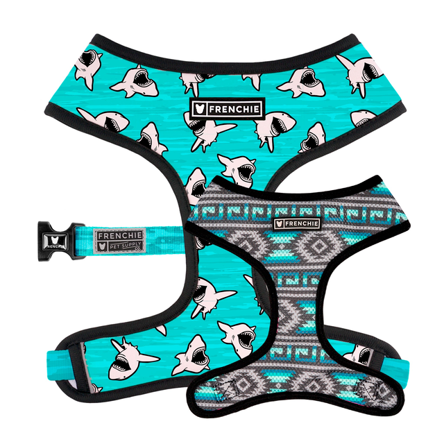 Frenchie Duo Reversible Harness - Jaws