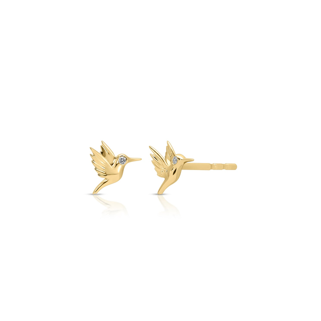 Mini Hummingbird Stud Earring