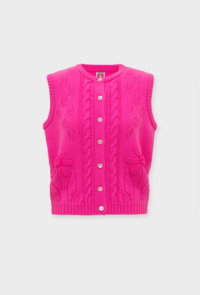 Arden Vest - Hot Pink
