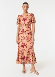 Velvet Arabella Dress | Cream Enchanted Vine Grande