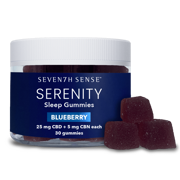 750mg Serenity CBD Sleep Gummies - Blueberry