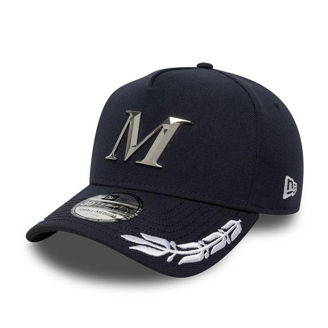 Mains X New Era Open Navy 39THIRTY A-Frame Stretch Fit Cap