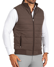 Down Vest - Brown