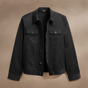 Cashmere Touch Cotton Jacket - Black