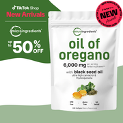 Micro Ingredients Oregano Oil with Black Seed Oil, 300 softgels